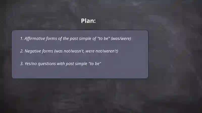 Past simple to be 2
