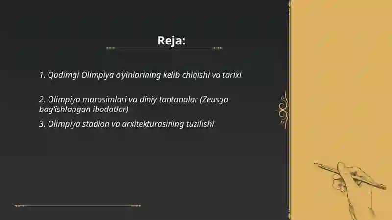 Qadimgi Olimpiya O'yinlari 2