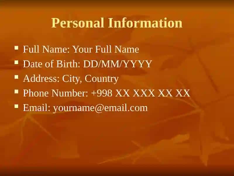 MyResume 2
