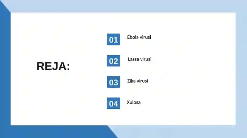 Ebola, Lassava, Zika virus 2