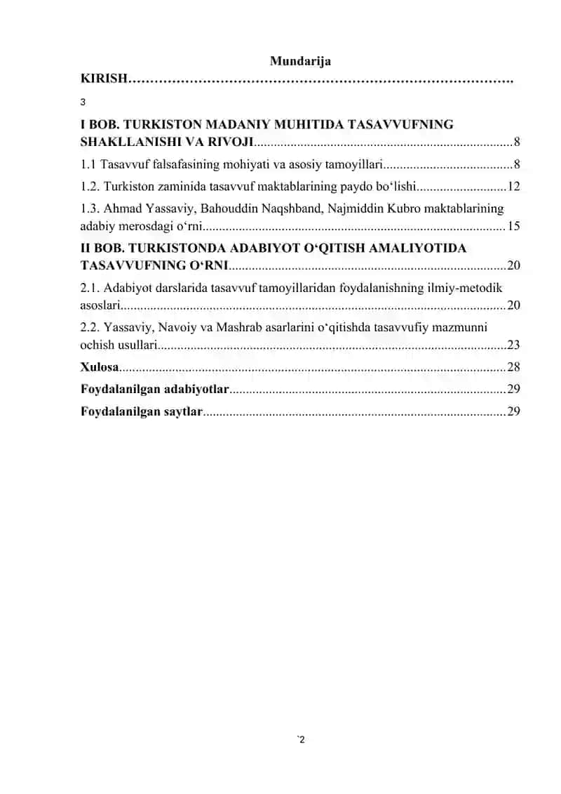 Turkistonda adabiyot o'qitishda tasavvuf falsafasining roli 2