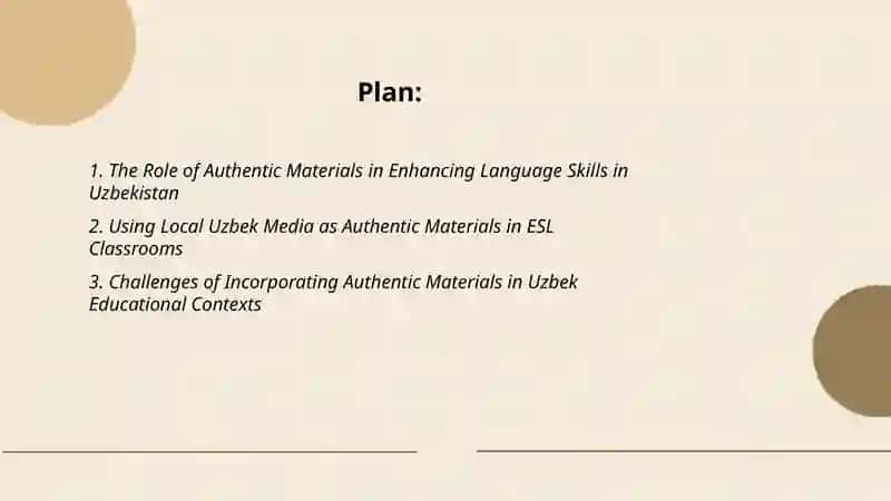 The use of authentic materials in English language teaching in Uzbekistan 2