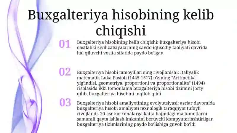 Buxgalteriya Hisobining Paydo BoʻLishi Va Tadrijiy Rivojlanishi 2