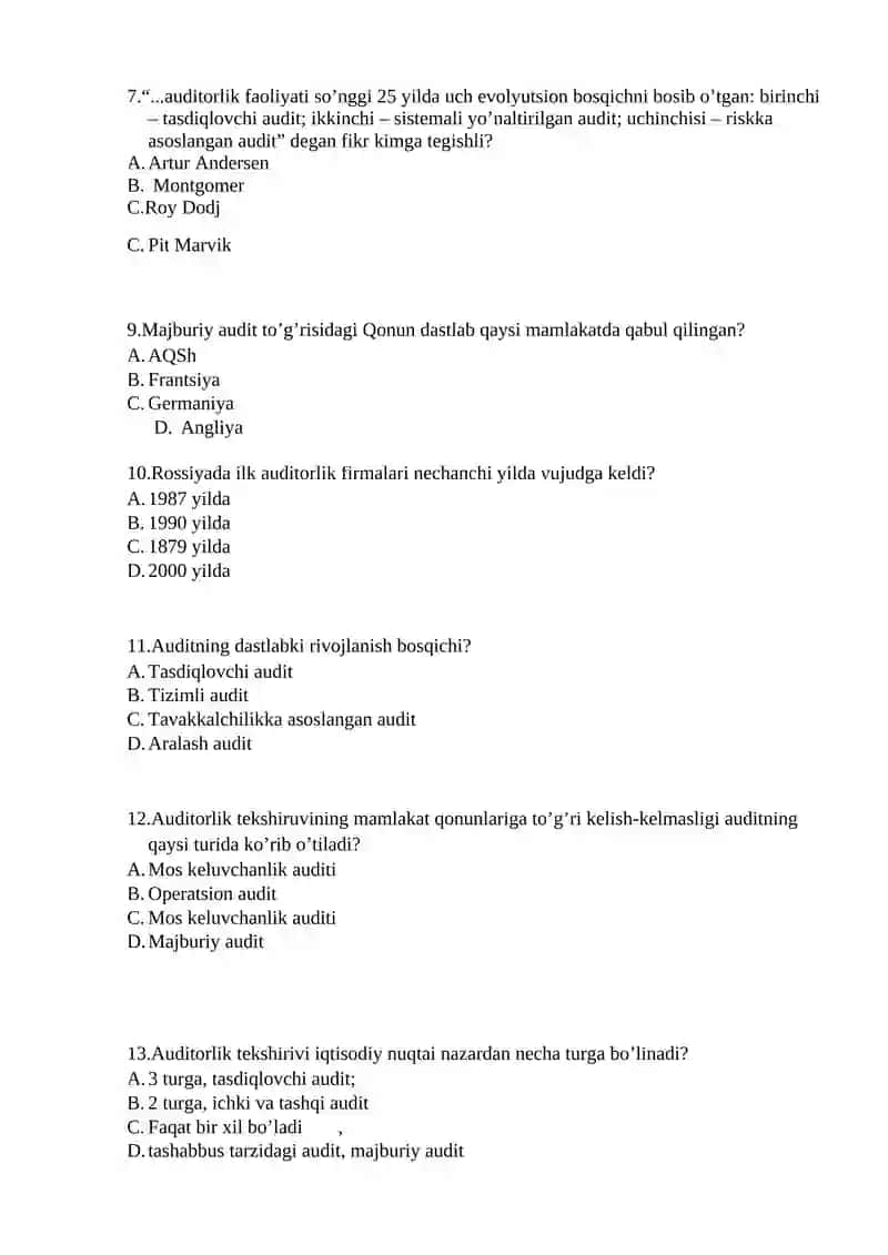 Audit haqida 2