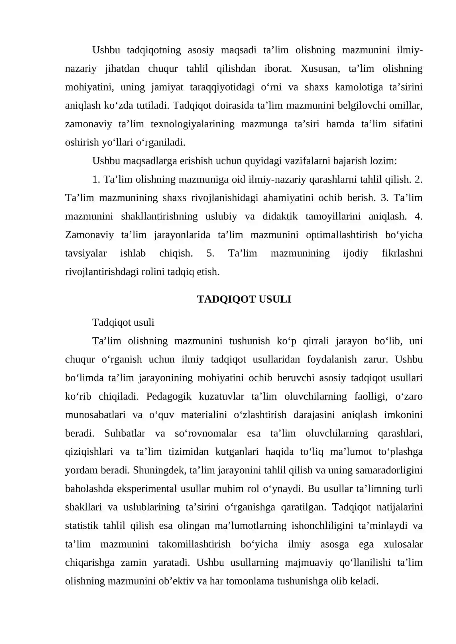 TA’LIM OLISHNING MAZMUNI 2