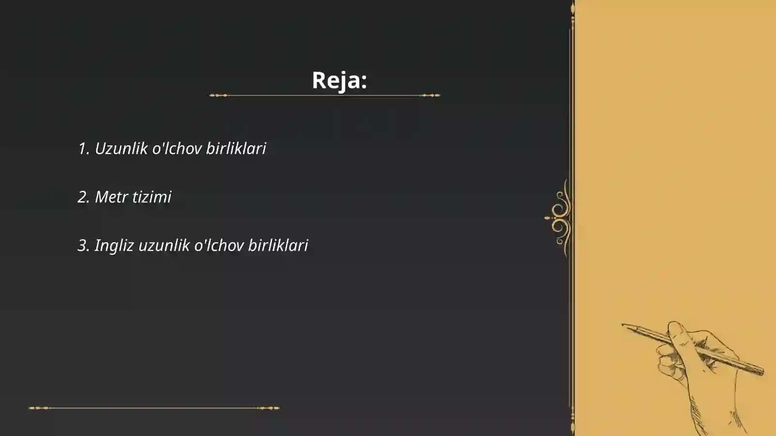 O'lchov birliklari 2