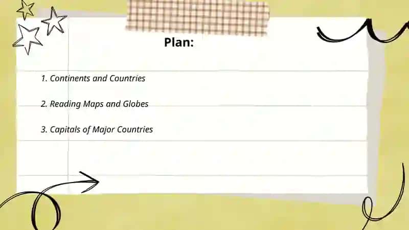 Countries around the world for 5 grades 2