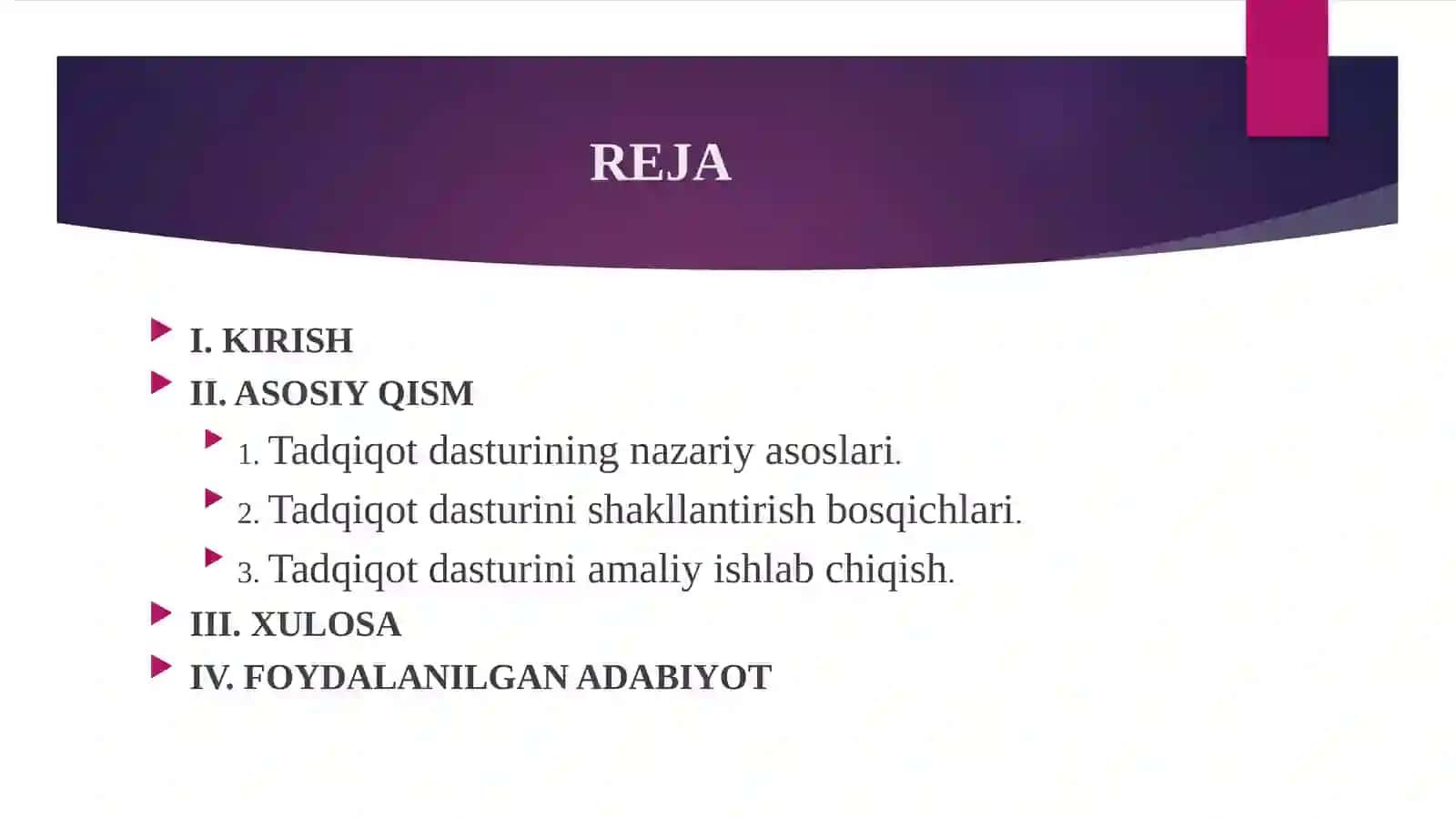 TADQIQOT DASTURINI SHAKILLANTIRISH 2