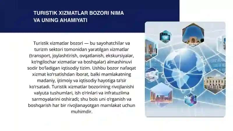 Turistik xizmatlar bozori va uning shakllanish omillari 2