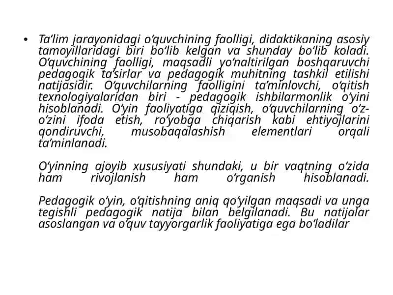 Ishlab chiqarish taxlil qilishda ishbilarmon o’yinlaridanfoydalanish 2