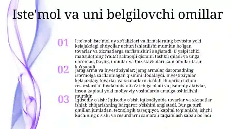 Istemol, Jamg'arma Va Investitsiyalar. Iqtisodiy O'Sish 2