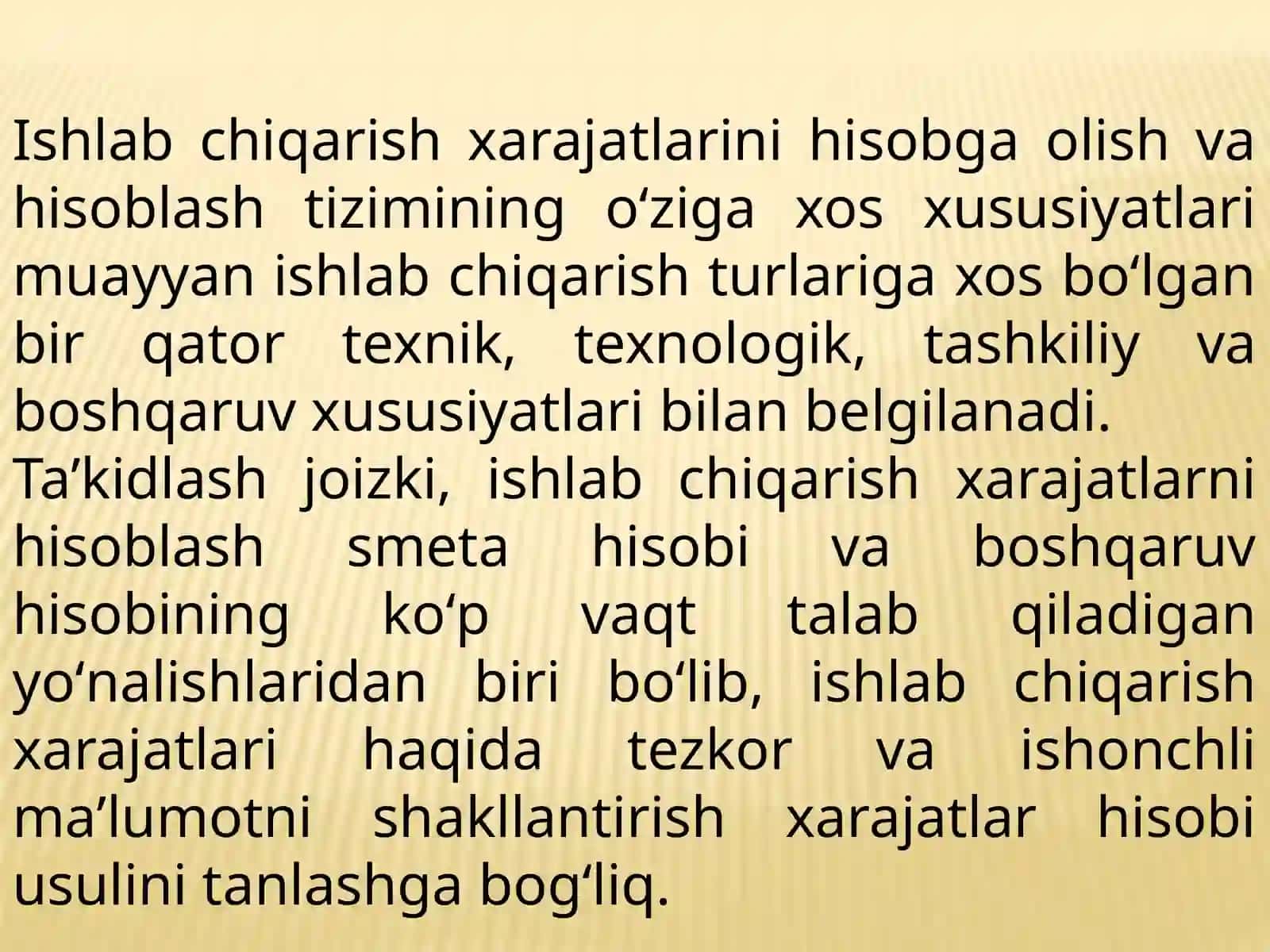 Yo‘l qurilish qiymat injiniring sohasi bo‘yicha smeta hisobining harajatlar tarkibi va tizimi 2