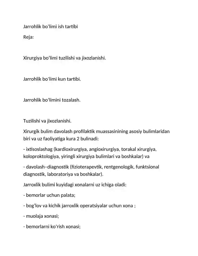 Jarroxlik bo‘limi ishtartibi 2