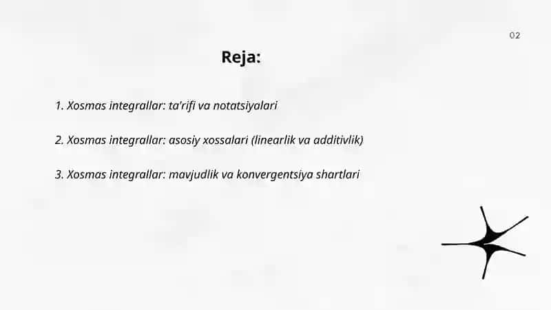 Xosmas integrallar 2
