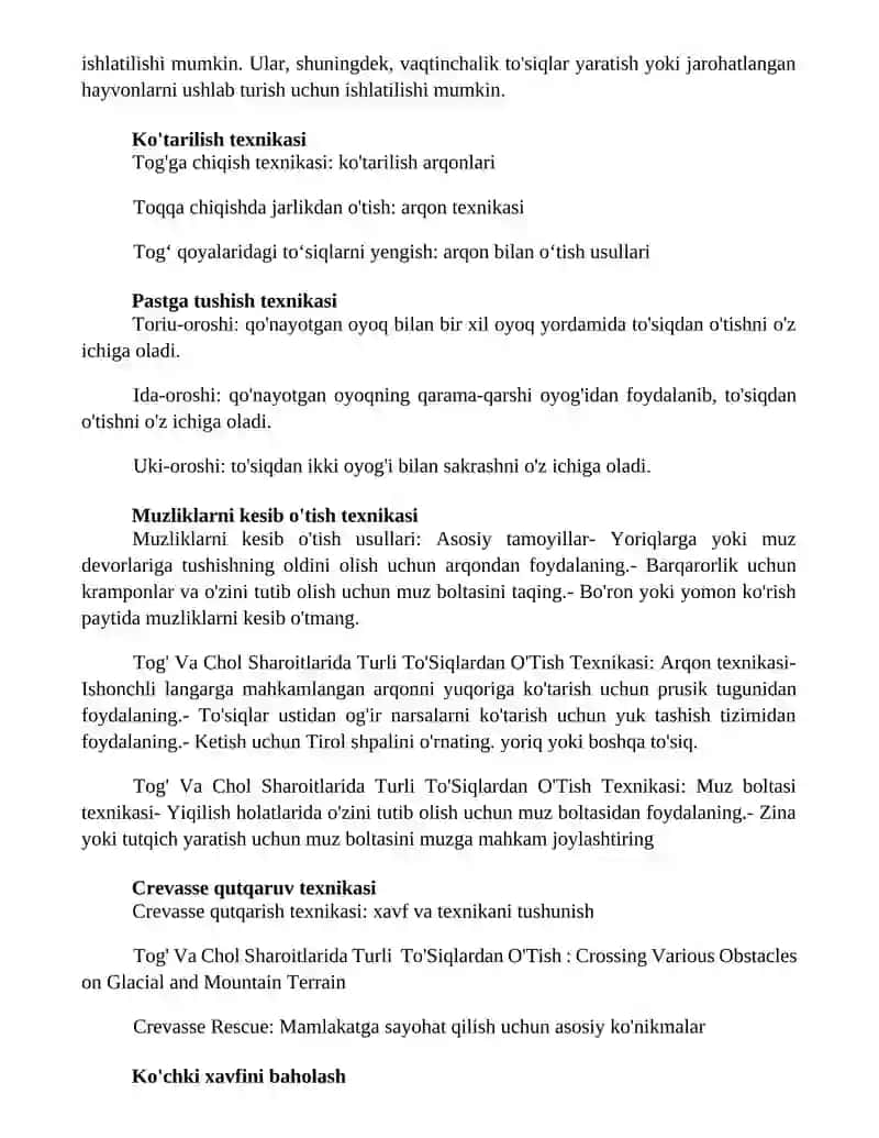 Tog‘ Va Chol Sharoitlarida Turli To’Siqlardan O’Tish Texnikasi 2