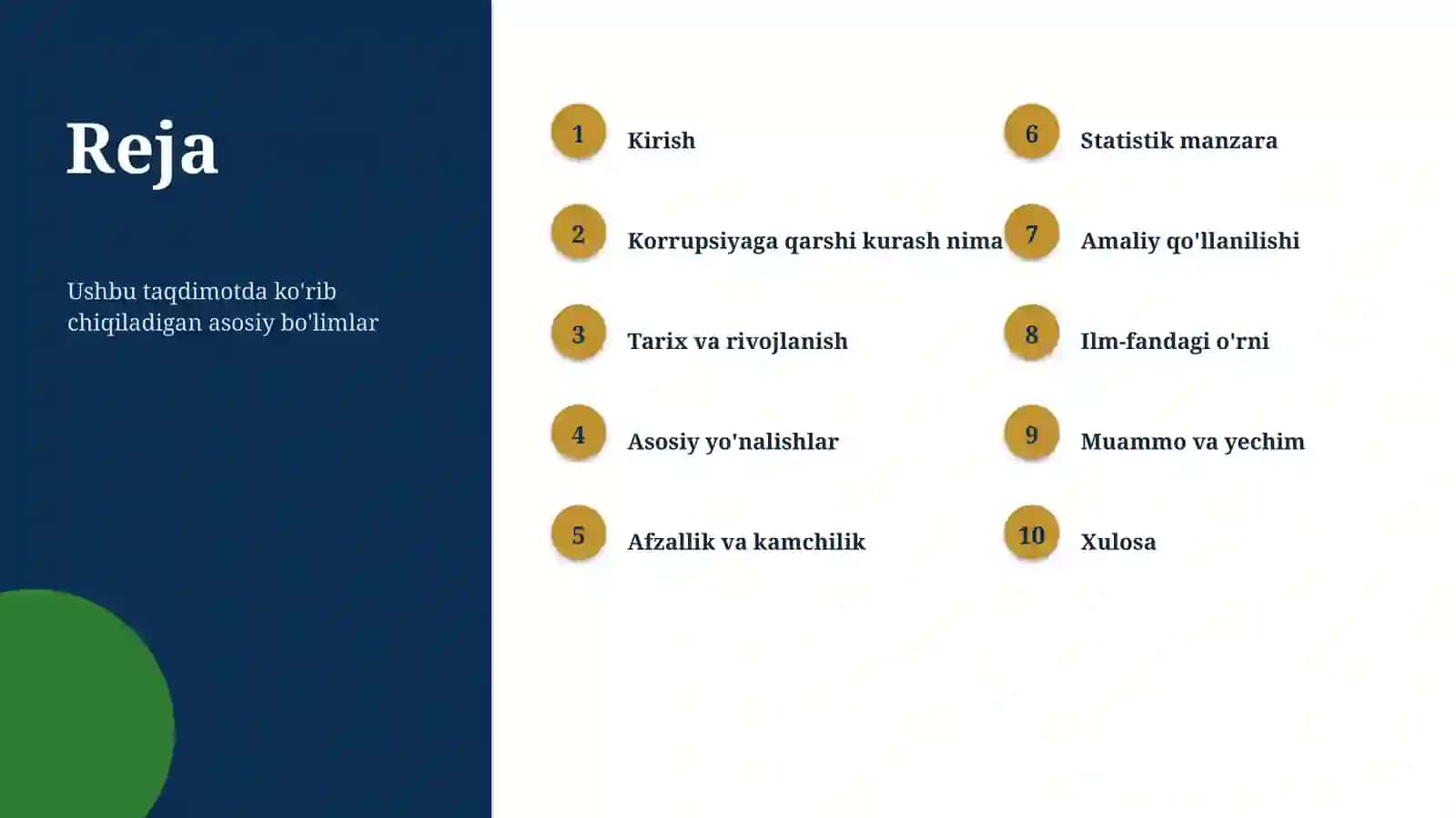 Korrupsiyaga qarshi kurash 2