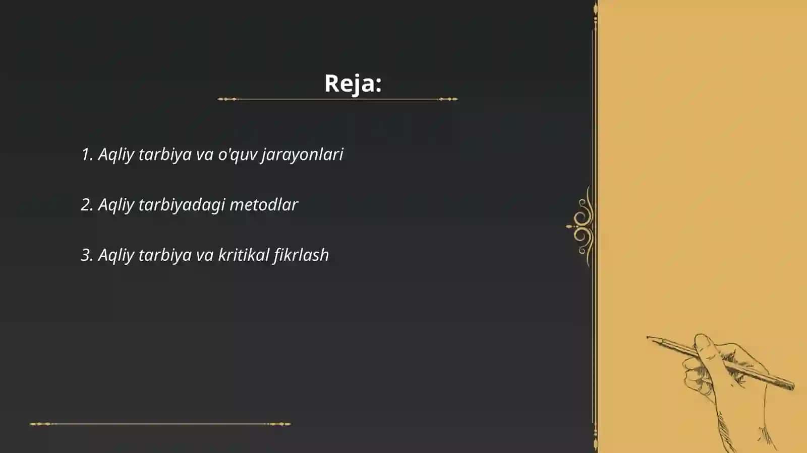 Aqliy tarbiya 2