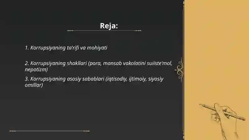 Korrupsiyaning mohiyati va uning oqibatlari 2