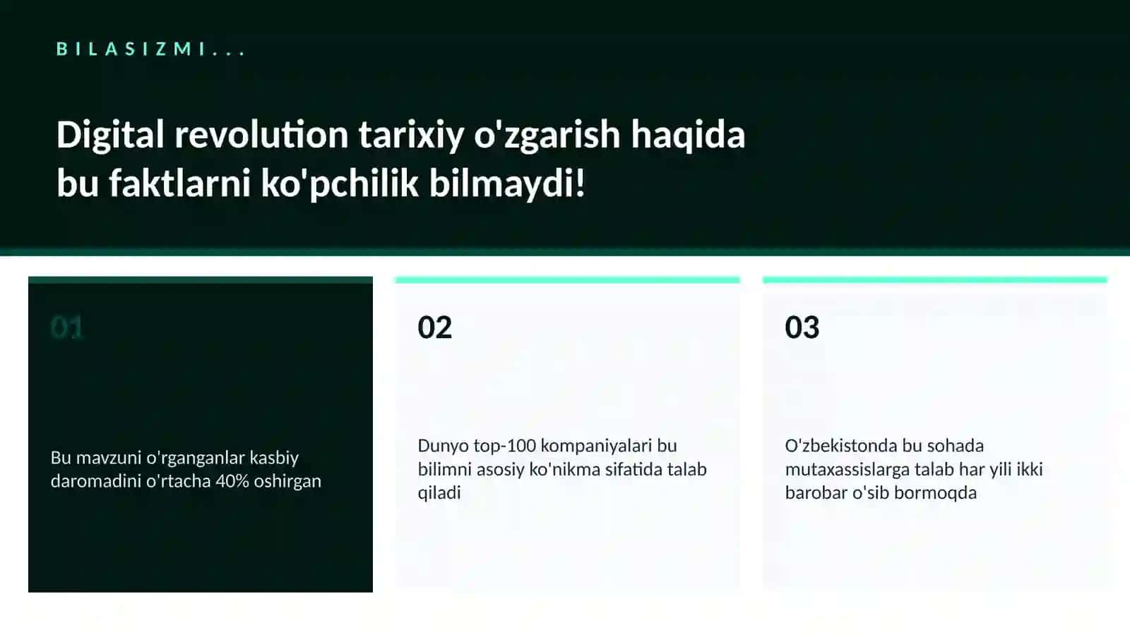 Digital revolution tarixiy o'zgarish 2