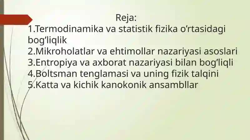 Statistik termodinakima 2