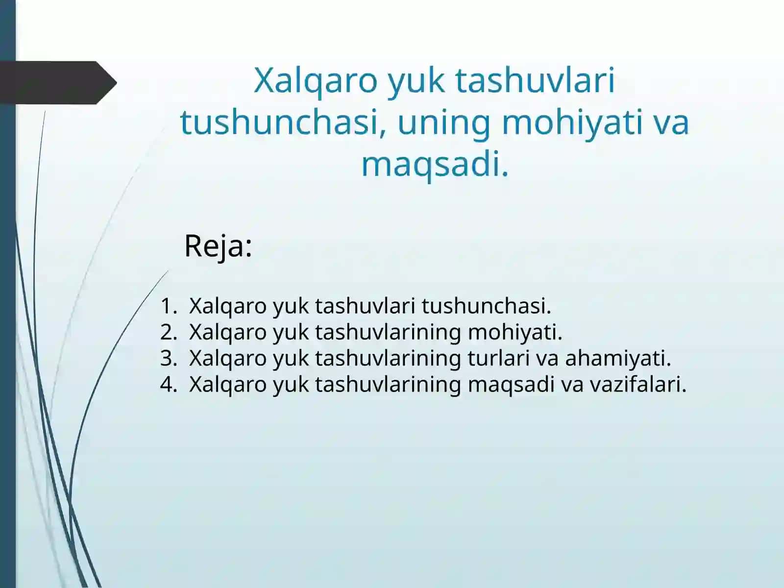 Xalqaro yuk tashuvlar 2