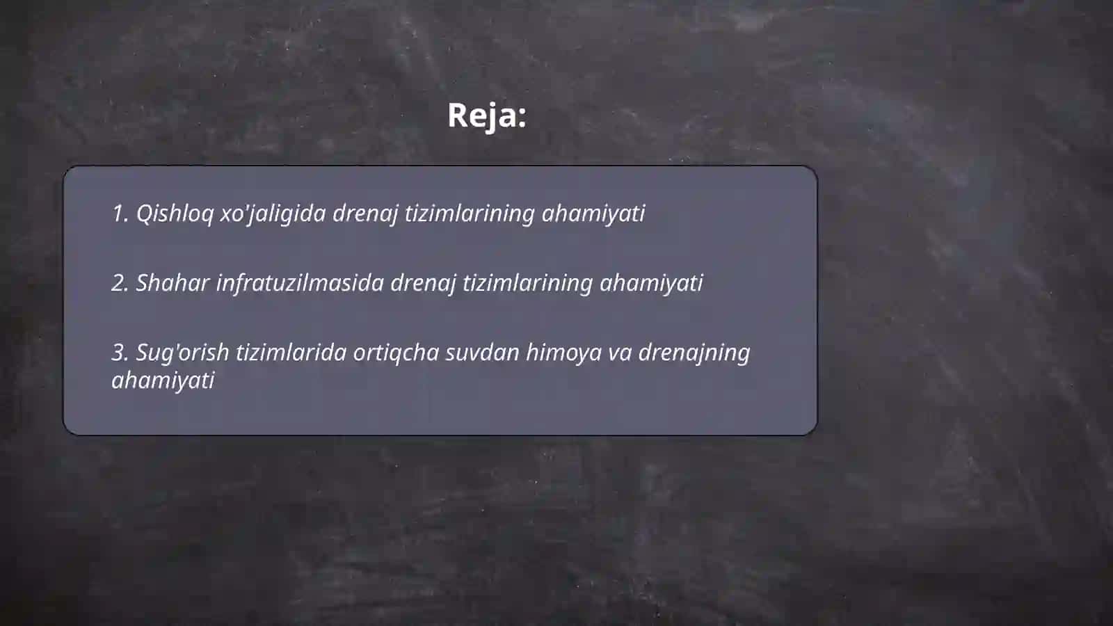 Qishloq xo'jaligida drenaj tizimlarining ahamiyati 2
