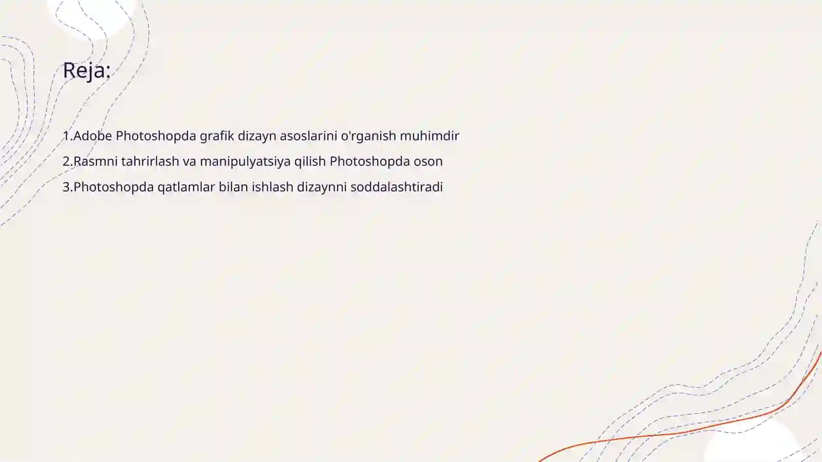 Adobe Photoshopda grafik dizayn asoslarini o'rganish 2