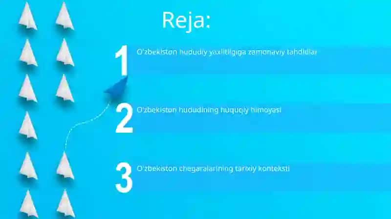 O'zbekiston hududi va chegarasining daxlsizligi 2