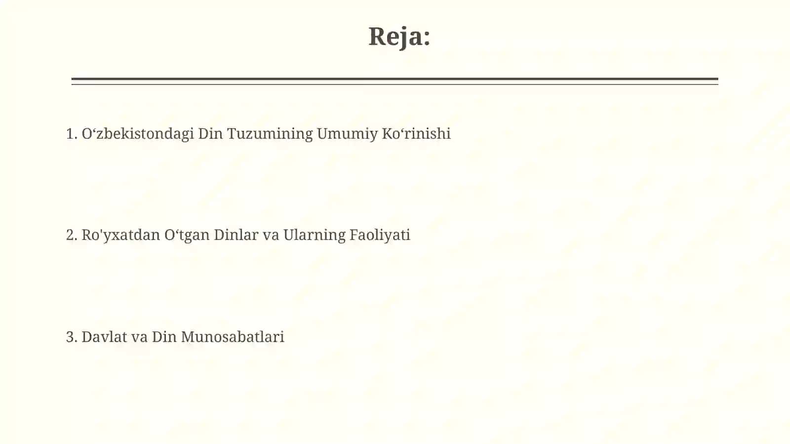 Oʻzbekistonda faoliyat yurituvchi diniy tashkilotlar 2