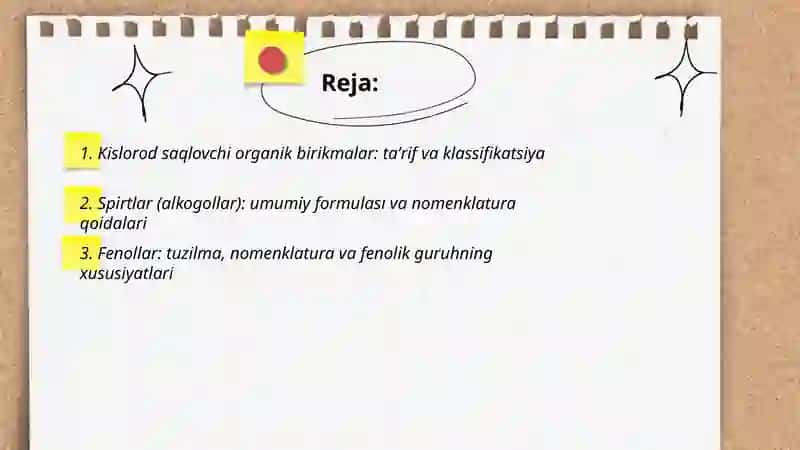 Kislorod saqlovchi organik birikmalar 2