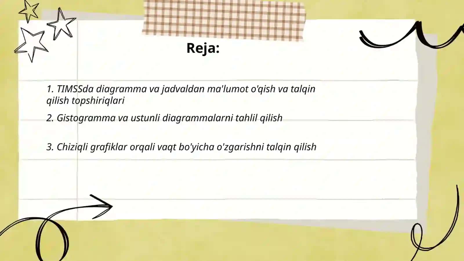 TIMSS xalqaro baholash tizimida "Maʼlumotlar va ehtimollik" mazmun sohasiga oid topshiriqlar 2