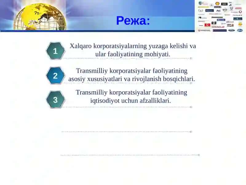Xalqaro korporatsiyalarning yuzaga kelishi va ular faoliyatining mohiyati 2