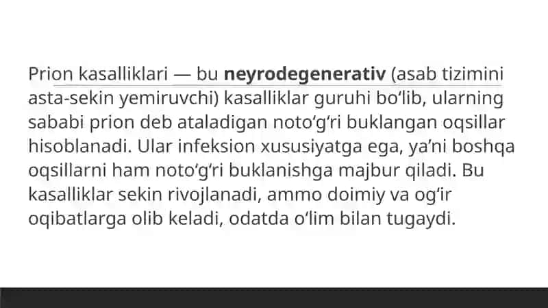 Prion kasalliklari 2