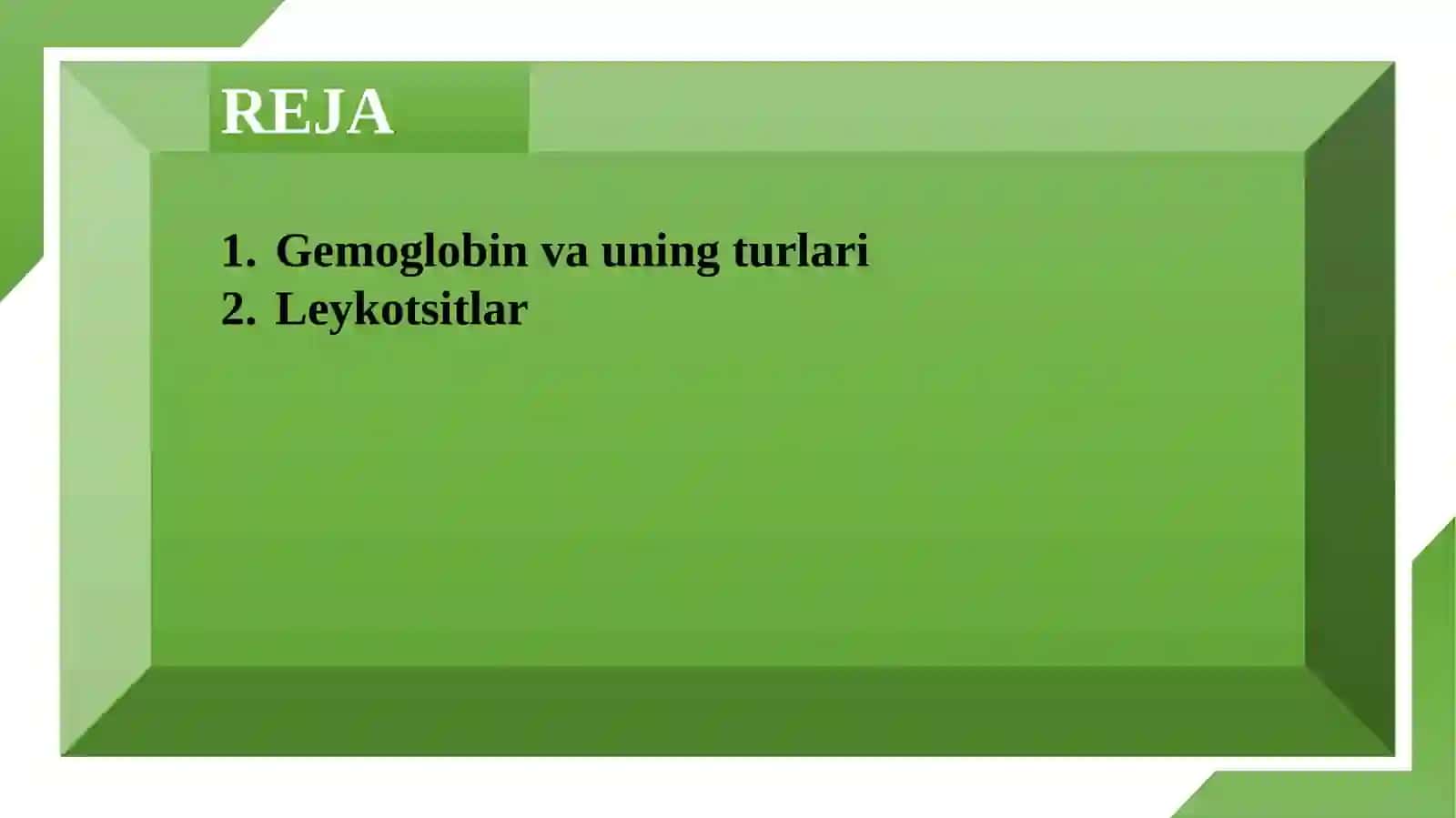 Gemoglobin va uning turlari, Leykotsitlar,tibbiyotdagi ahamiyati 2