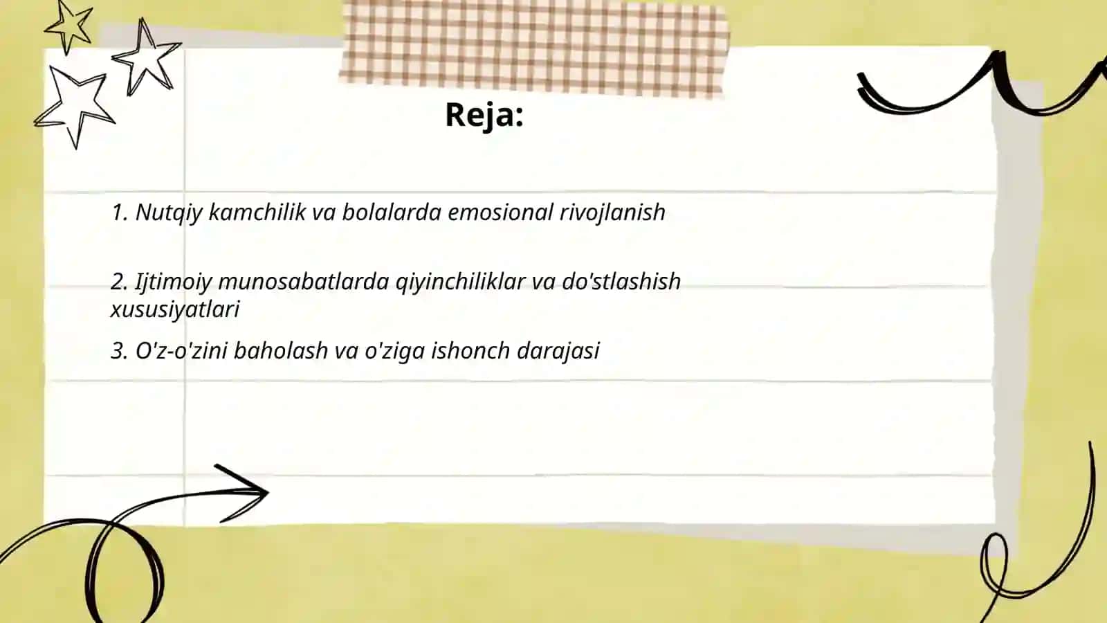 Nutqida kamchiligi boʻlgan bolalar bilan psixologik xususiyatlari 2