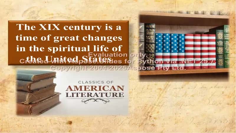 ROMANTICISM IN AMERICAN LITERATURE.LITERATURE OF ABOLITIONISM 2