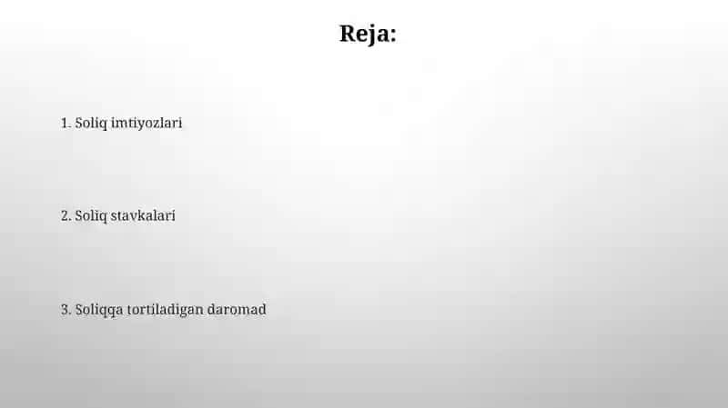 Jismoniy shaxslardan olinadigan daromad solig`i 2