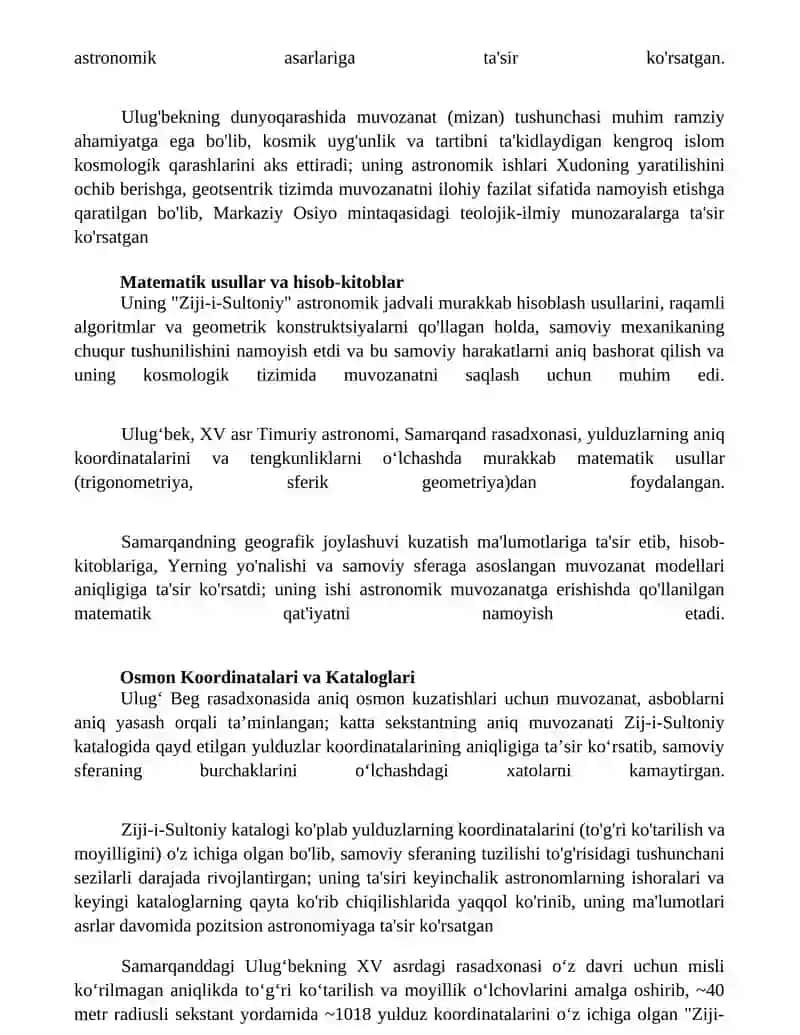 Ulugʻbek Hamdam Muvozanat asari 2