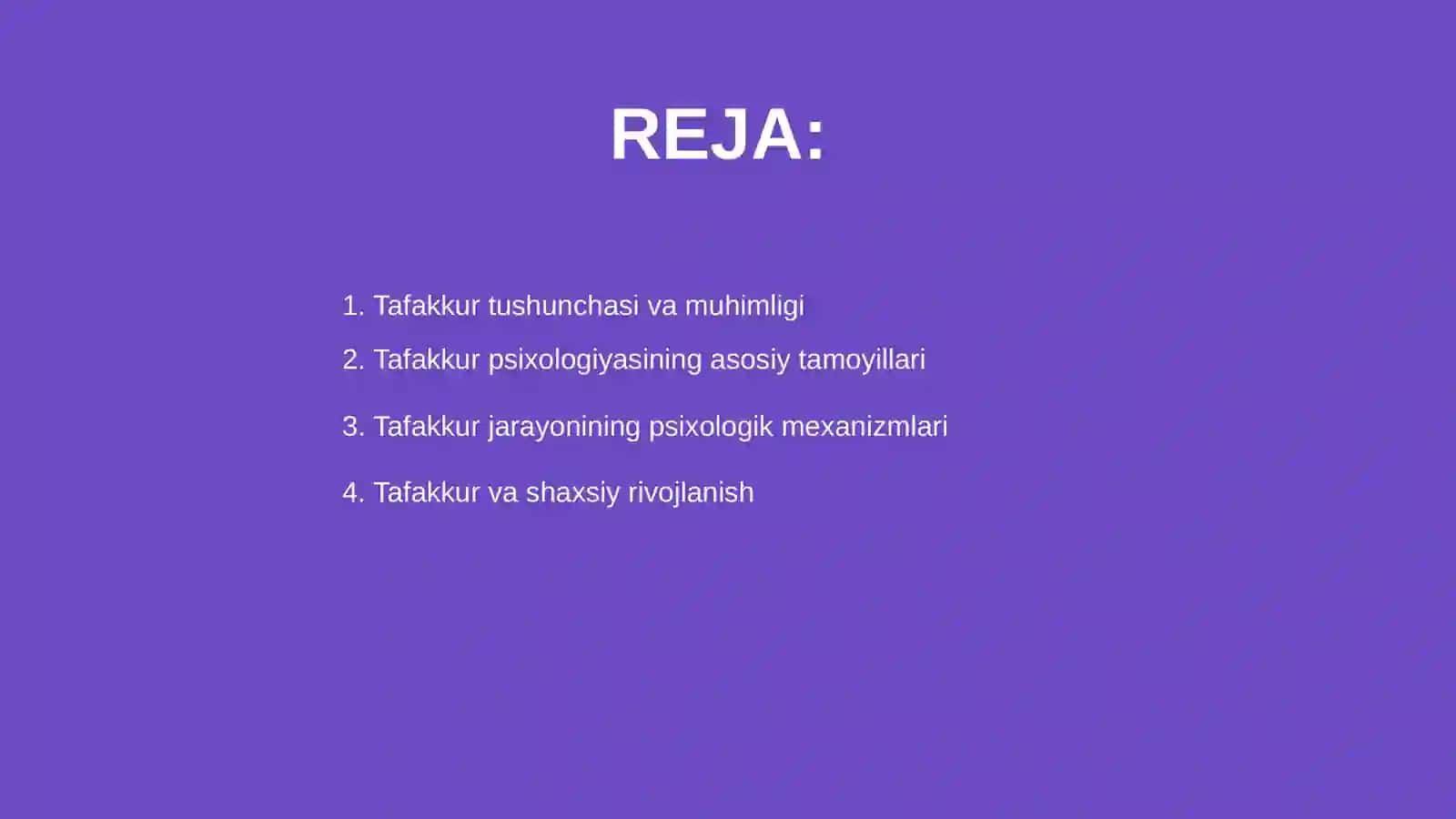 Tafakkur borasidagi pisixolagik nazaryalar 2