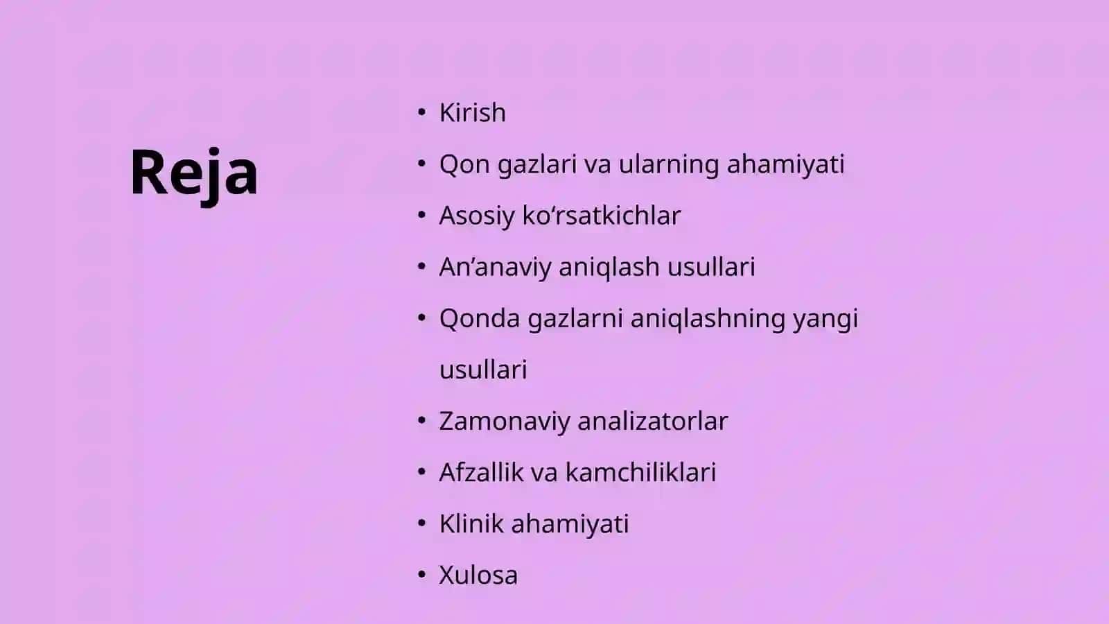 Qonda gazlar miqdorini aniqlashning yangi usullari 2