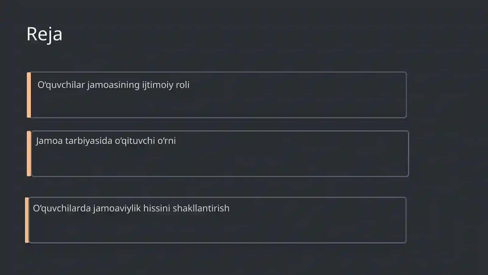 O‘quvchilar jamoasini tarbiyalash 2
