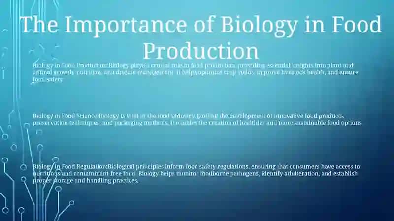 Biology in Food Production 2