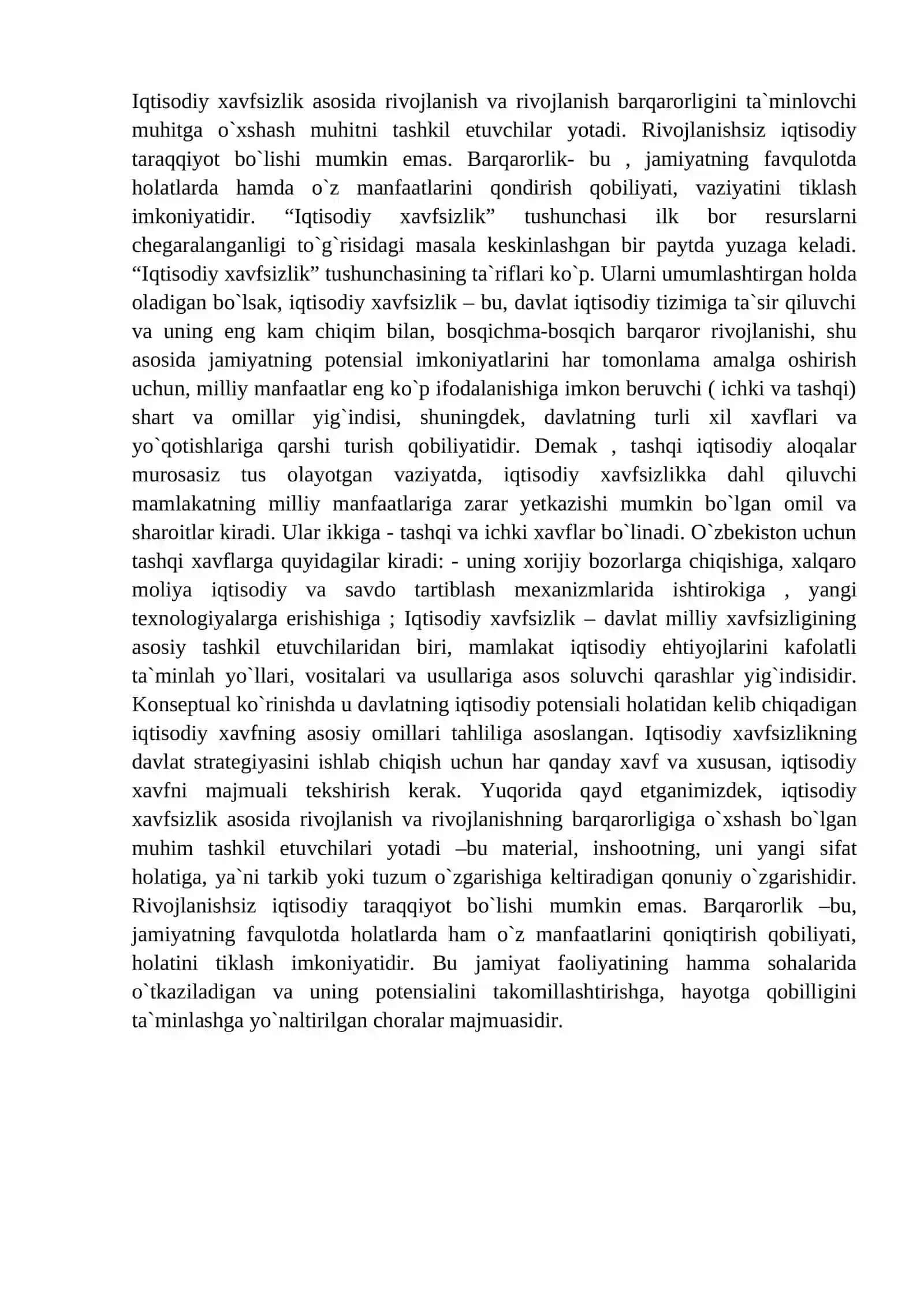 EKALOGIK XAVFSIZLIKNI TA’MINLASHNING IQTISODIY ASOSLARI 2
