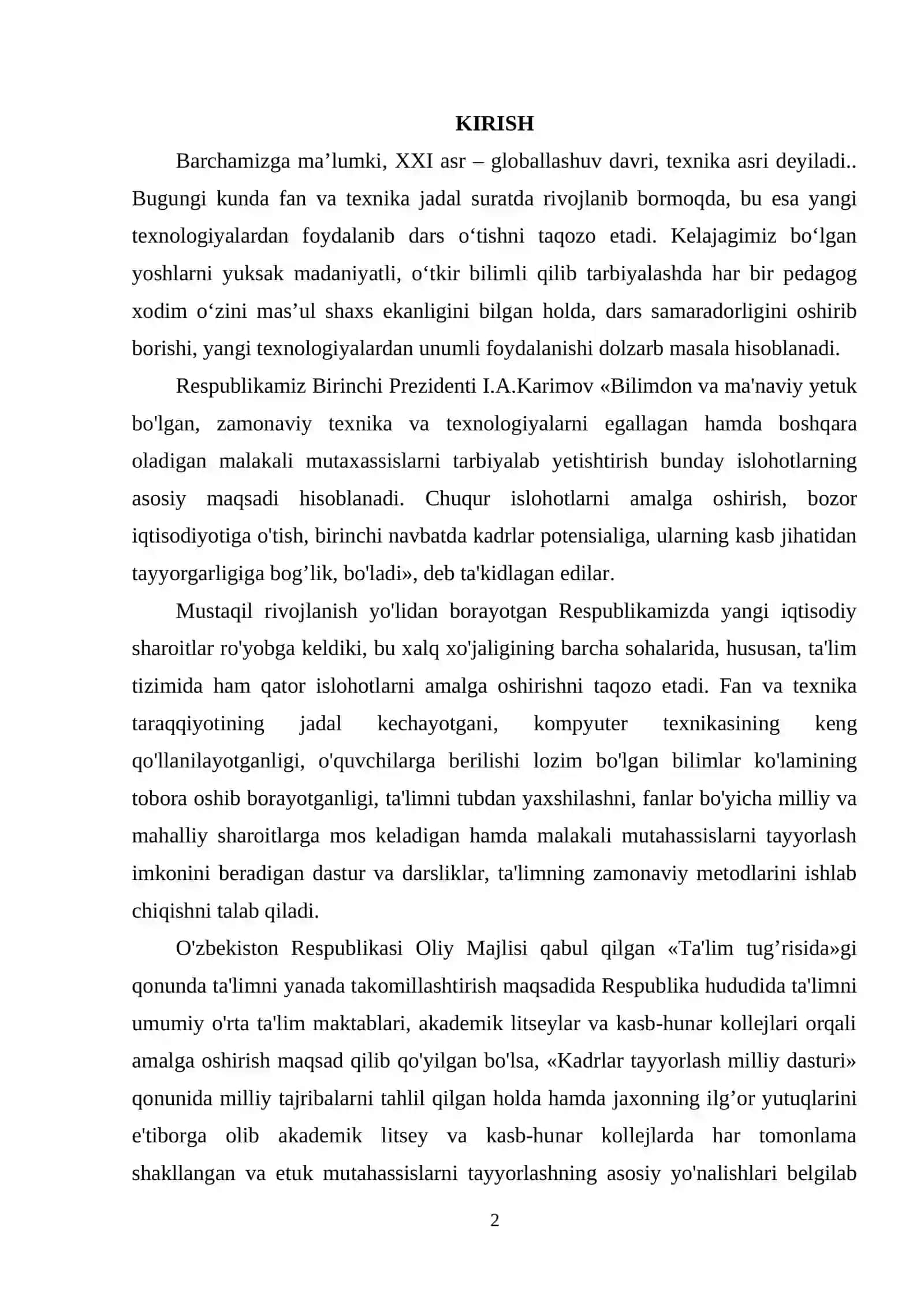INFORMATIKA DARSLARIDA O’YINLI TEXNOLOGIYALARDAN FOYDALANISH 2