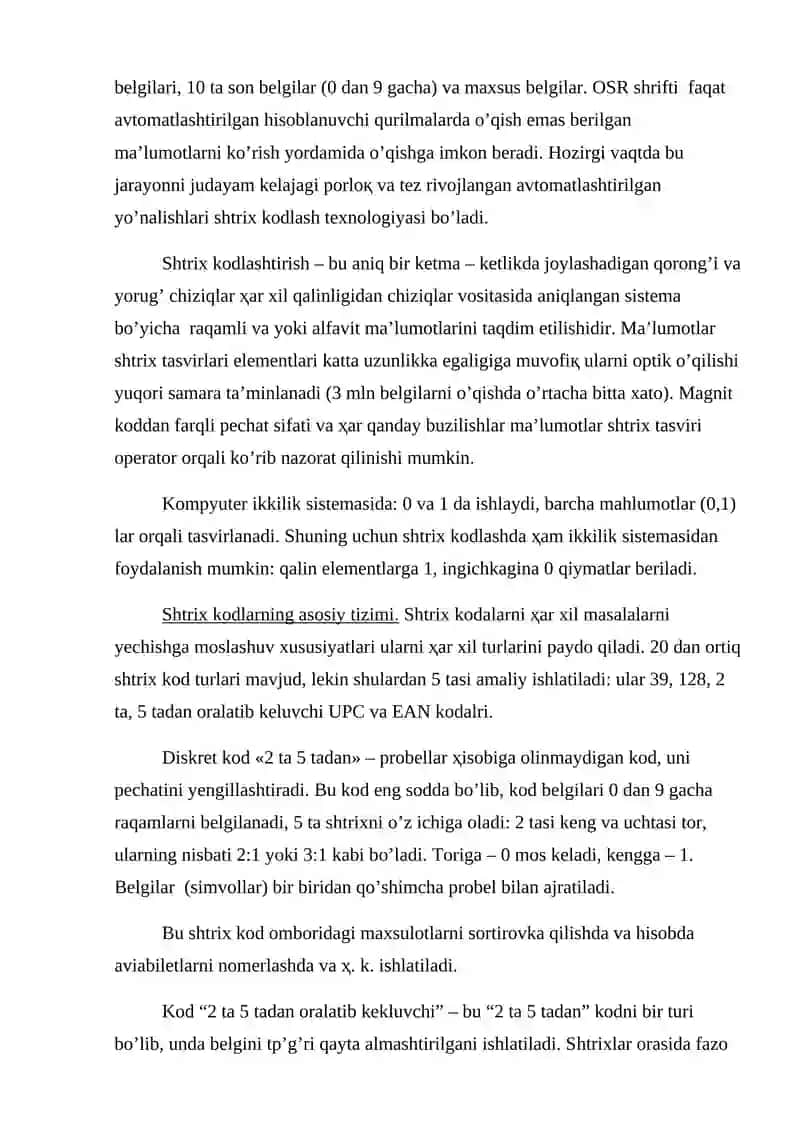 O’zbekiston Respublikasi Shtrixli Kodlash Davlat Muassasi 2