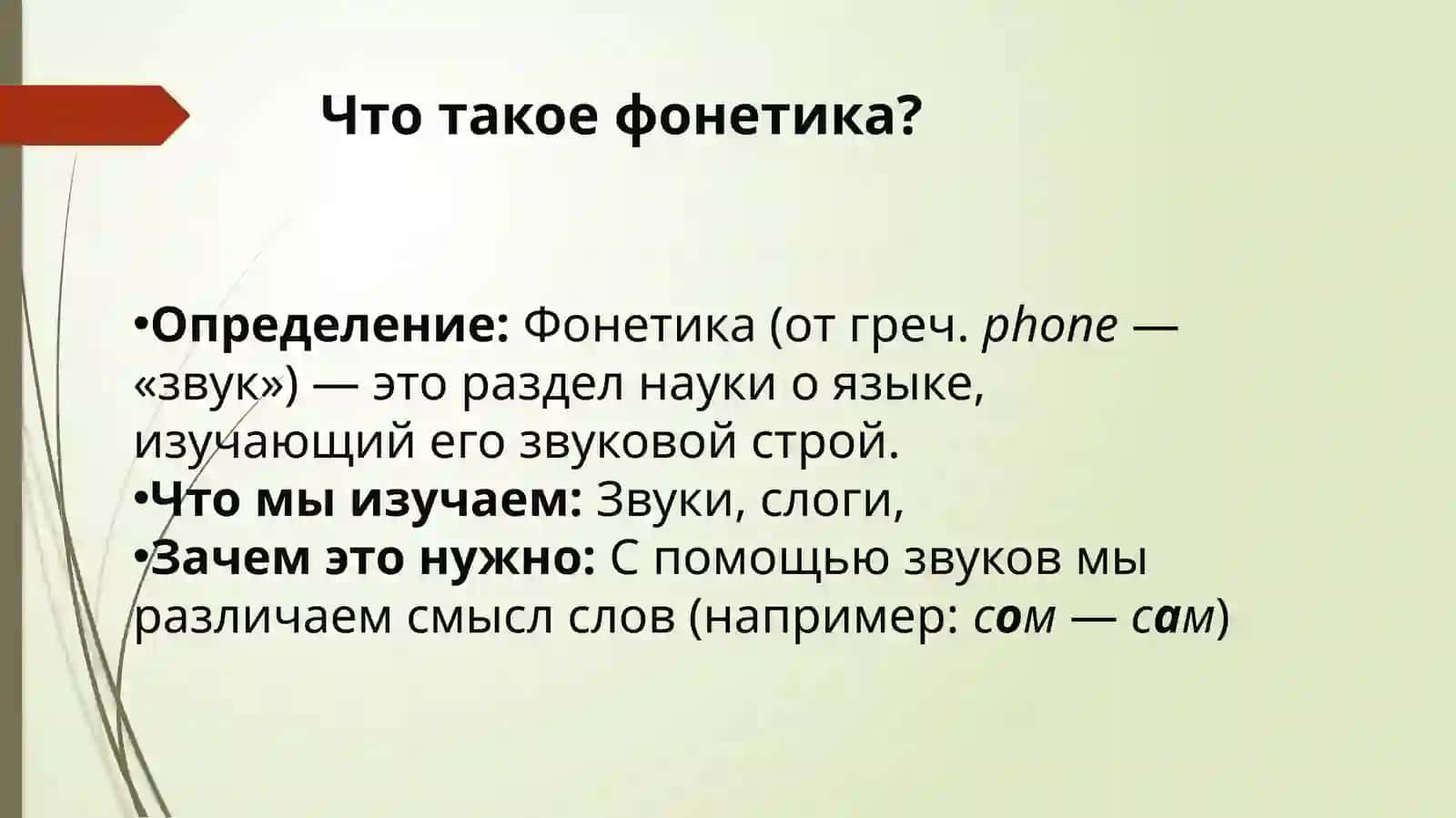 Тема 2. Фонетика. Буквы и звуки. Гласные и согласные звуки. Твердые и мягкие, звонкие и согласные. Лексическая тема: «Бухгалтер – кто это?» 2