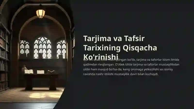 Qur’onning O’zbek Tiliga Tarjima Qilinishi va Tafsirlari 2