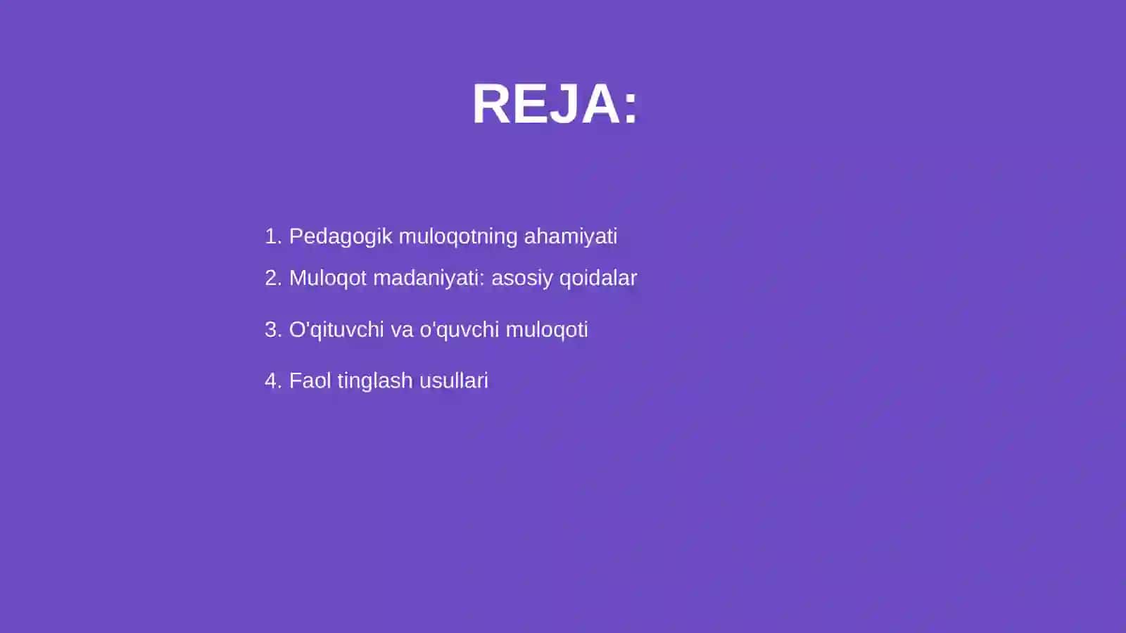 Pedagogik faoliyatda muloqot 2