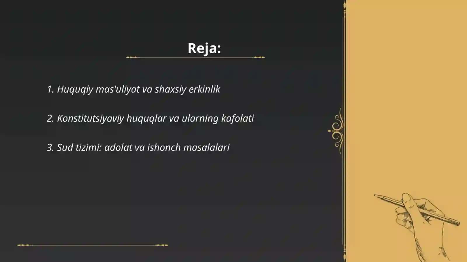 Huquqiy esse yozish asoslari 2