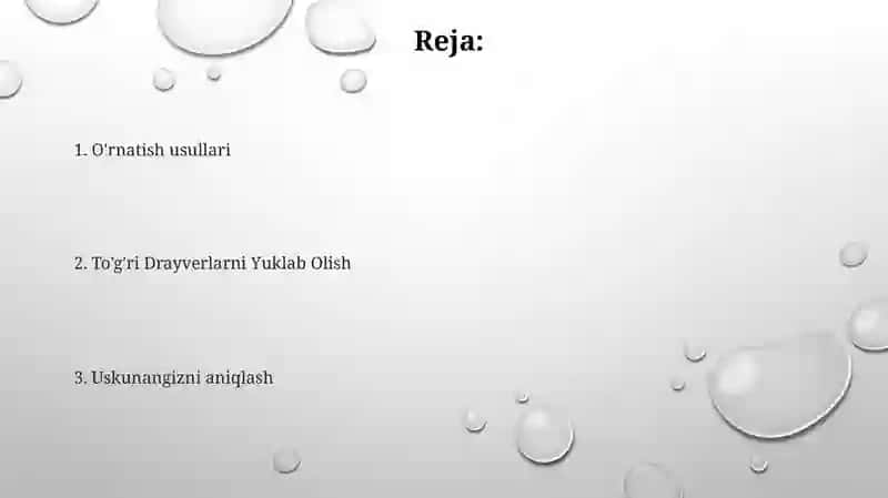 Drayverlarni kompyuterga qanday oʻrnatadi 2